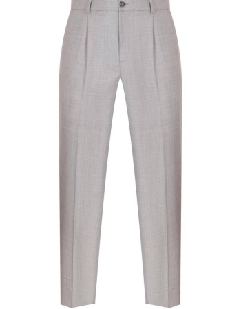 Брюки с защипами из шерсти Loro Piana