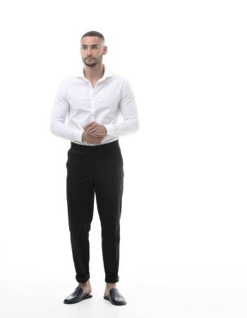 Брюки из хлопка и шерсти Loro Piana