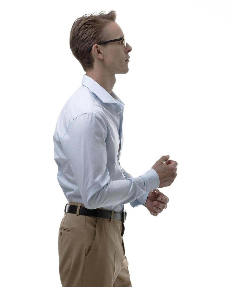 Рубашка из хлопка слим фит